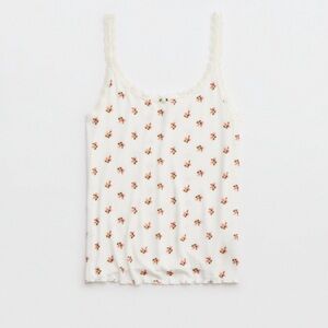 Aerie Real Soft Lace Trim Tank Top